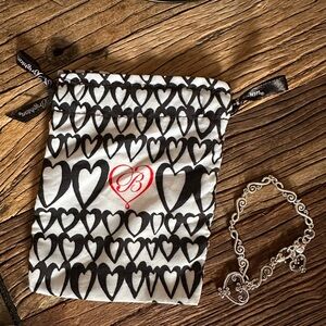 Brighton❤️Palazzo Bracelet with Crystal Hearts